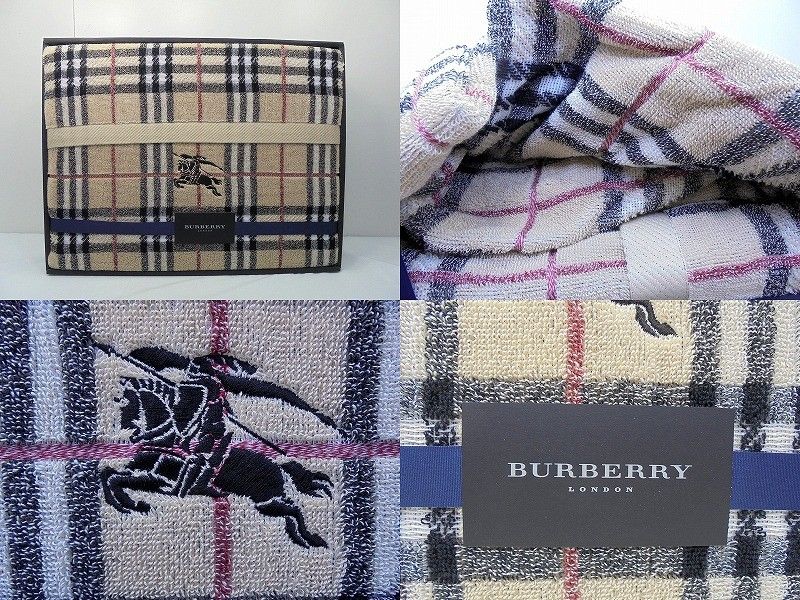 s25g-A550k BURBERRY バーバリー ノバチェック タオルケット 綿 ギフト