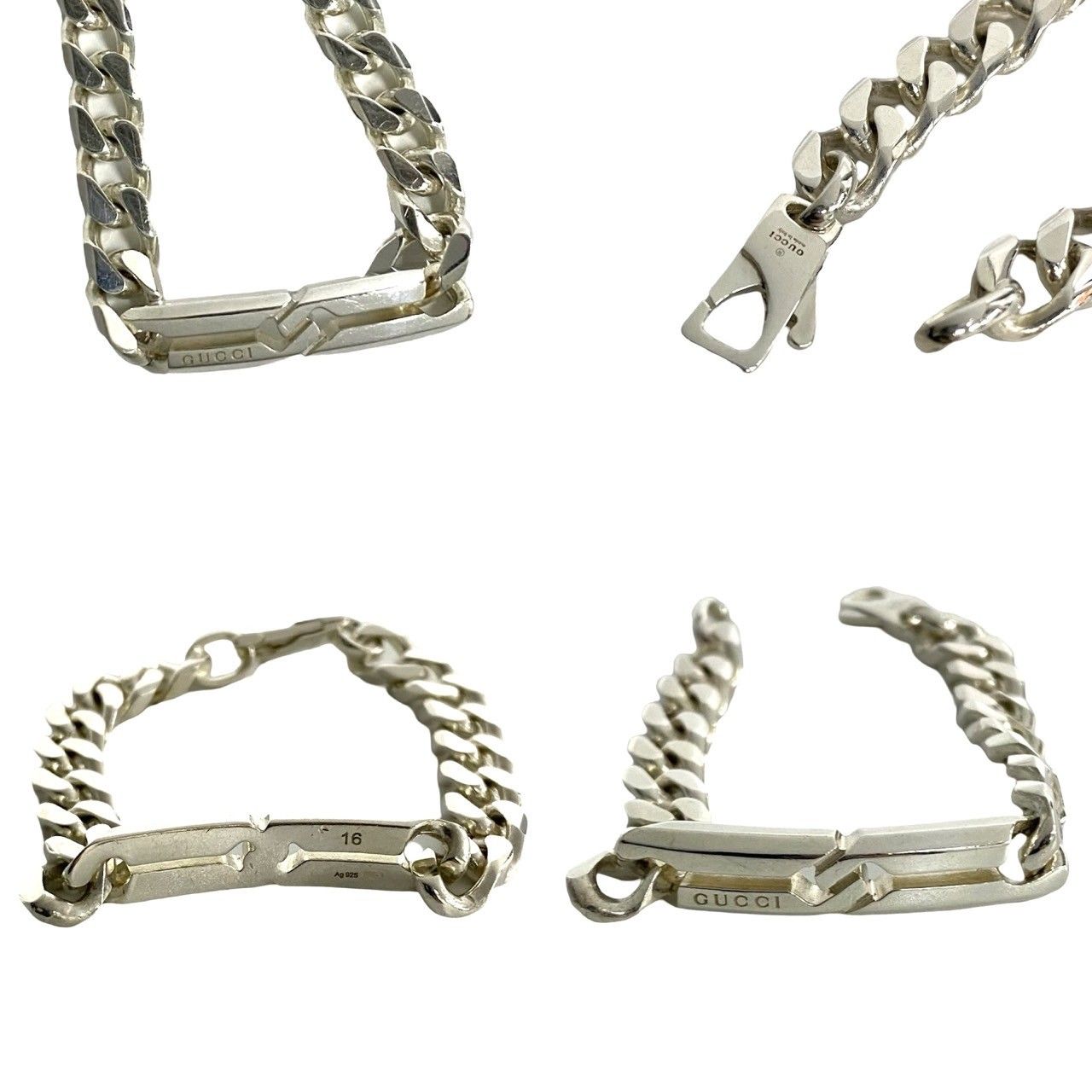 美品⭐️GUCCI ブレスレット ノット インフィニティ シルバー 16 極 美品 希少品 袋付き GUCCI グッチ ノットインフィニティ