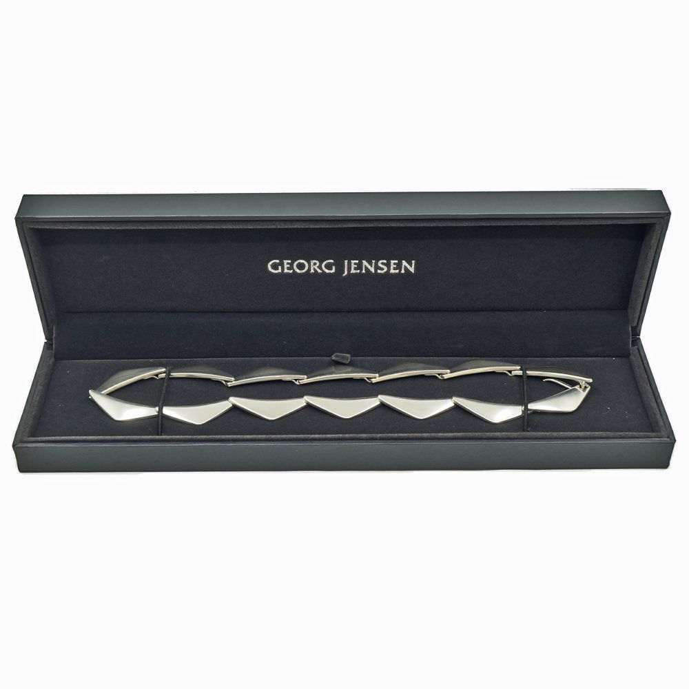 栄】ジョージジェンセン トライアングルネックレス SV925 シルバー 約