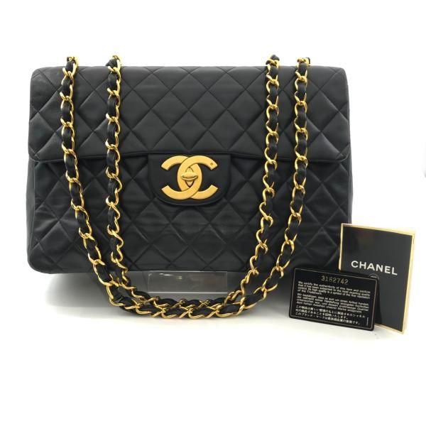 CHANEL シャネル デカマトラッセ Wチェーン ショルダー バッグ
