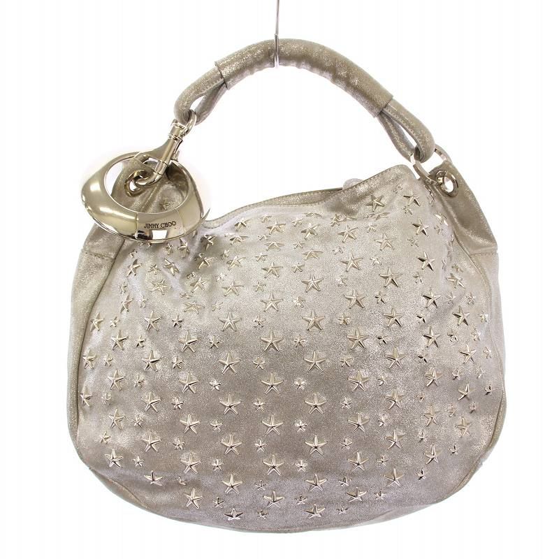 ジミーチュウ JIMMY CHOO ワンハンドルバッグ レザー スタッズ