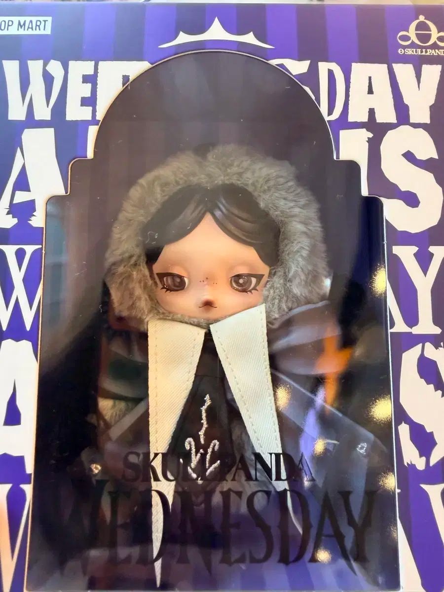 POP MART スカルパンダ ウェンズデー ぬいぐるみ キーホルダー