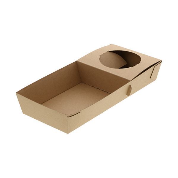 シモジマHEIKO 食品容器 ネオクラフト コンボボックス シングル 004248036 1セット 160枚 20枚×8パック