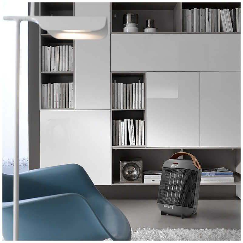 超人気激安！  未開梱 デロンギ セラミックファンヒーター デロンギ 1150W 電気ヒーター HFX30C11-AG アスファルトブラック