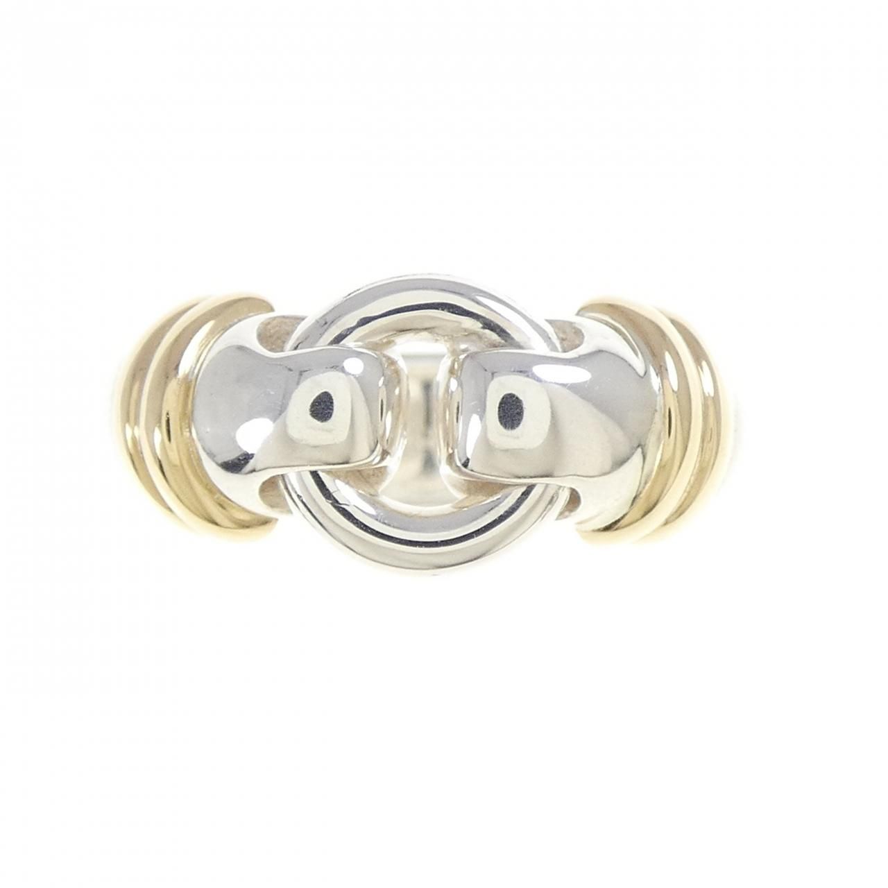 ティファニー TIFFANY サークルリング 11号 SV YG コンビ 希少