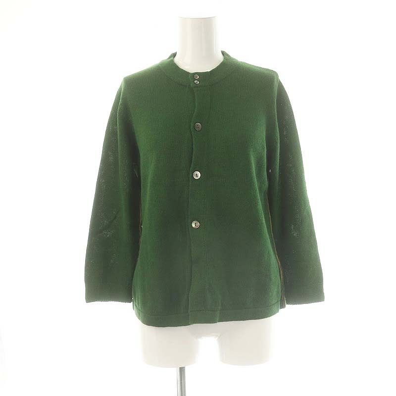 パラスパレス Pallas Palace リネンコットンクルーネックカーディガン  