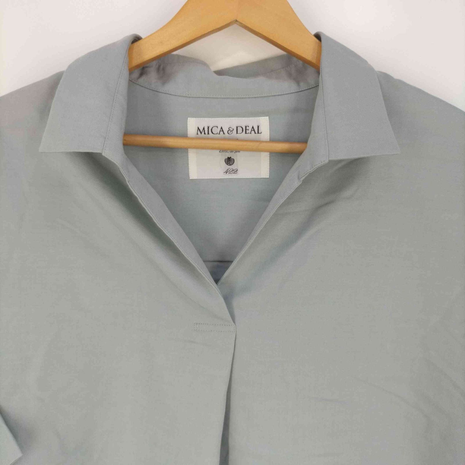 MICA & DEAL　スキッパー　シャツ MICA&DEAL MICA＆DEAL (マイカ＆ディール) 麻見え ルーミー