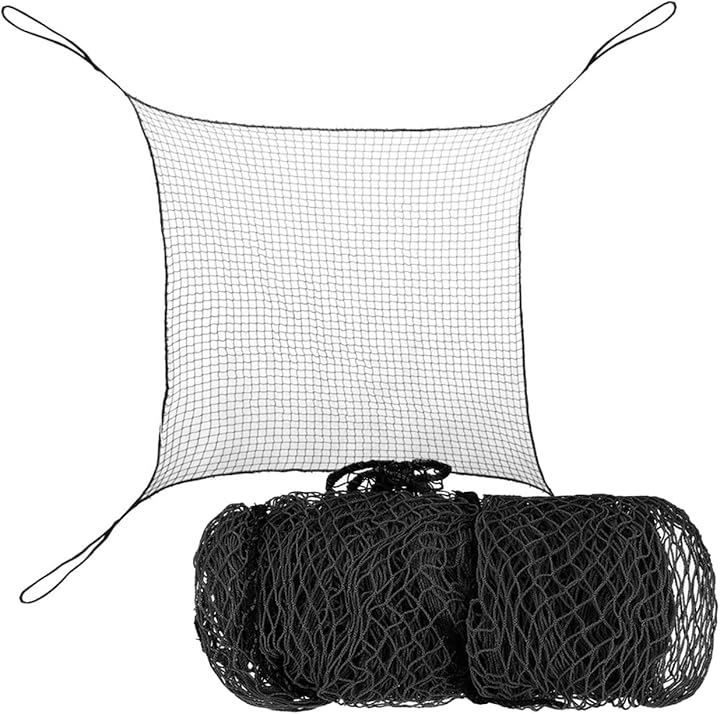 cocoriko ゴルフネット ゴルフ練習ネット 3mx3m 庭 室内 折畳み 大型 スポーツ練習用ネット 練習器具 野球 サッカー 園芸 防鳥 組立簡単 交換 自宅( 黒３mx３m，  300 x 300 x 0.2cm; 1.13 kg)