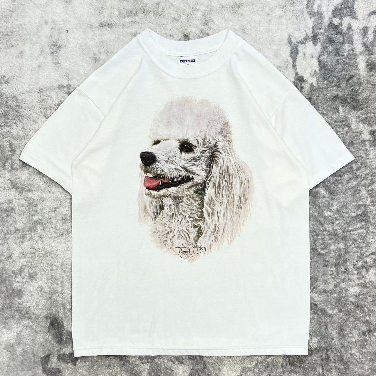 JERZEES ジャージーズ Tシャツ 半袖 アニマル プードル イヌ M 古着 古着屋 埼玉 ストリート オンライン 通販 アメカジ ビンテージ 2400928