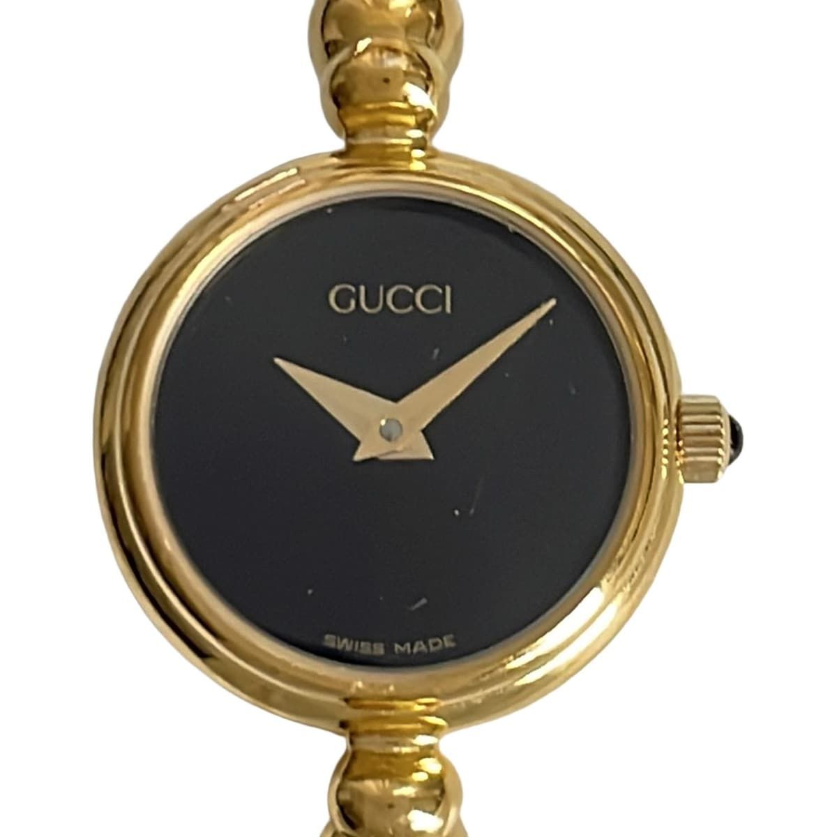 GUCCI グッチ 腕時計 - 2700.2 レディース バングルウォッチ 黒