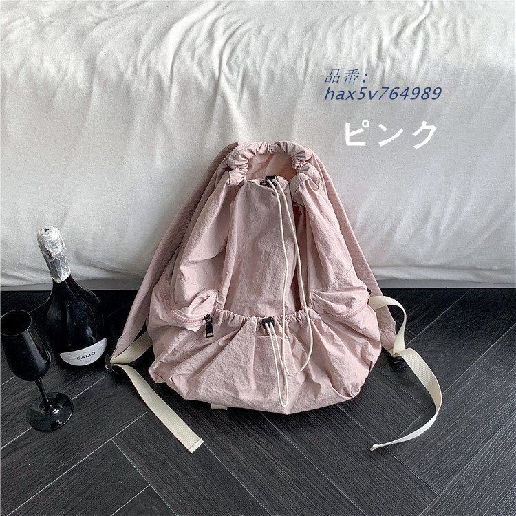 ナイロン巾着リュック韓国ファッ