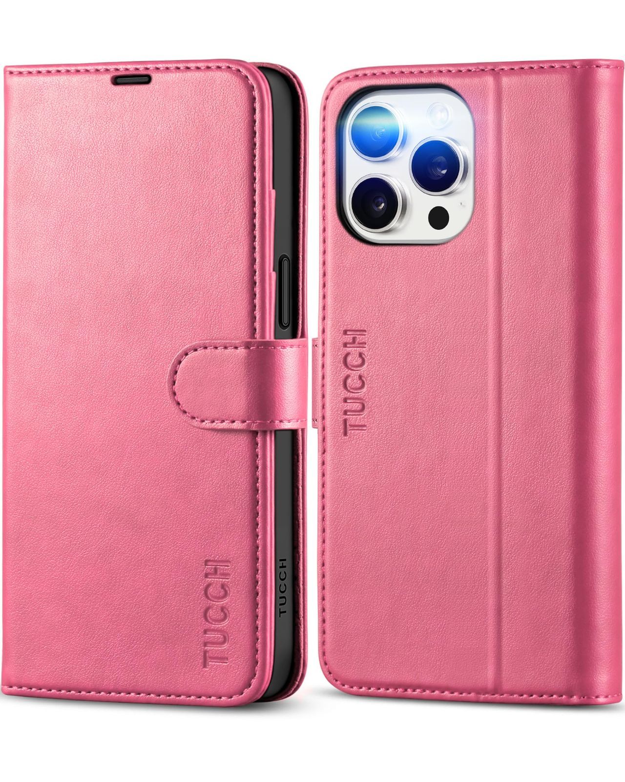 【特価】TUCCH iPhone15 Pro Max 対応 ケース 手帳型 iphone15プロマックスケース カードポケット [RFIDブロッキング] 横置きスタンド機能 全面保護 耐衝撃 高級PU合皮 TPU素材 マグネット式 iPhone15ProMax