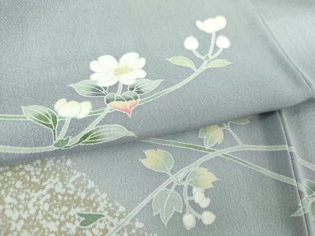 平和屋着物○訪問着 友禅 作家物 枝花文 暈し染め 正絹