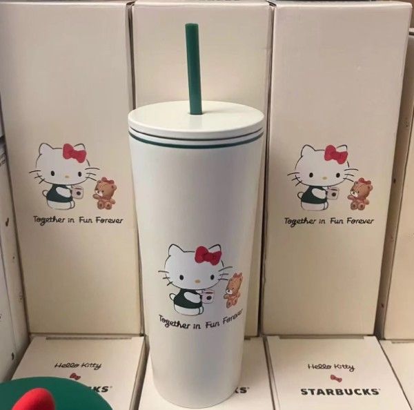 台湾 スターバックス × 50周年 ハローキティ ステンレス タンブラー