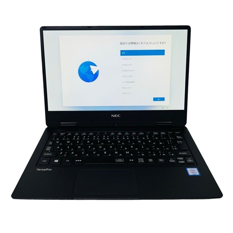 NEC ノートパソコン PC-VKT12HZG3 CPU Corei5-7Y54 メモリ8GB SSD256GB 黒 電源ケーブル付属 【中古】 42502R3