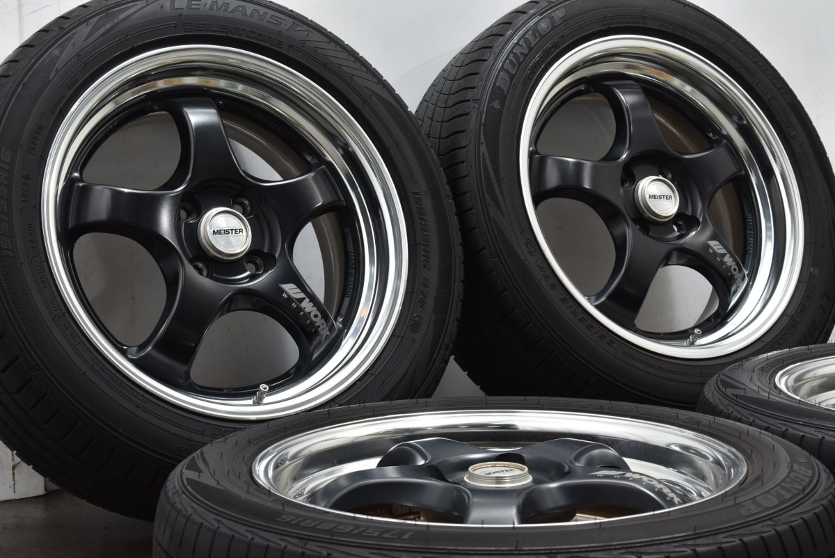 2ピース 深リム】WORK マイスター S1R 16in 6J +38 6.5J +40 PCD100 ダンロップ 175/60R16  195/55R16 アクア ヴィッツ ヤリス フィット - メルカリ