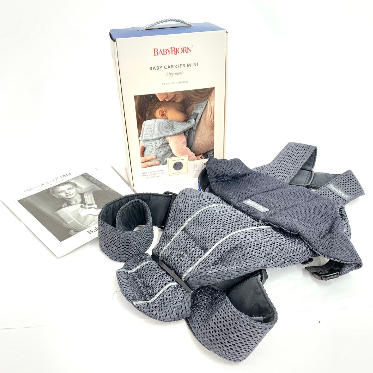 ベビービョルン ベビーキャリアMINI air アンスラサイト メッシュ
