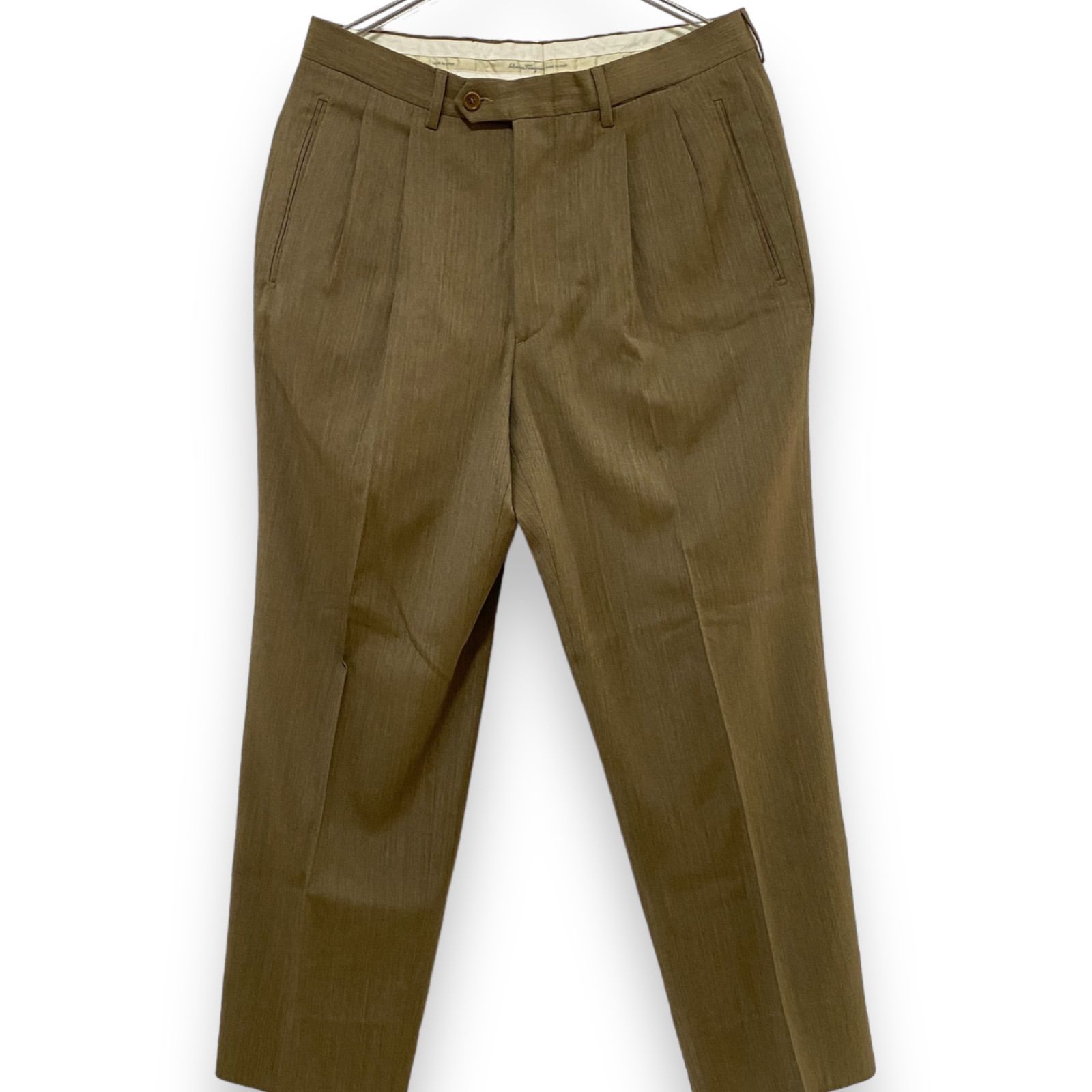 Salvatore Ferragamo サルヴァトーレフェラガモ パンツ ブラウン 単色