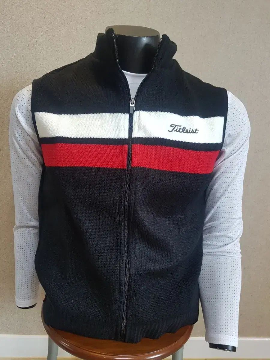 メンズゴルフウェア タイトリスト メンズ ジップアップ ニット ベスト
