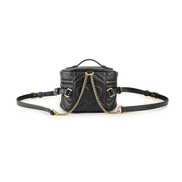 新品 グッチ GUCCI リュックサック GGマーモント ブラック