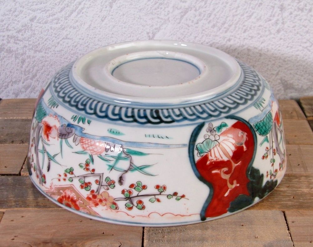 古伊万里　染錦三ツ鉢　直径約18/22/25㎝　東Y7-0423② 古伊万里 染錦三ツ鉢 直径約18/22/25㎝ 東Y7-0423②