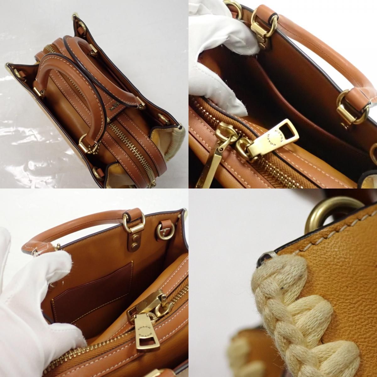 Th994531 コーチ ローグ 20・クロシェ CJ636 ハンドバッグ 3way  