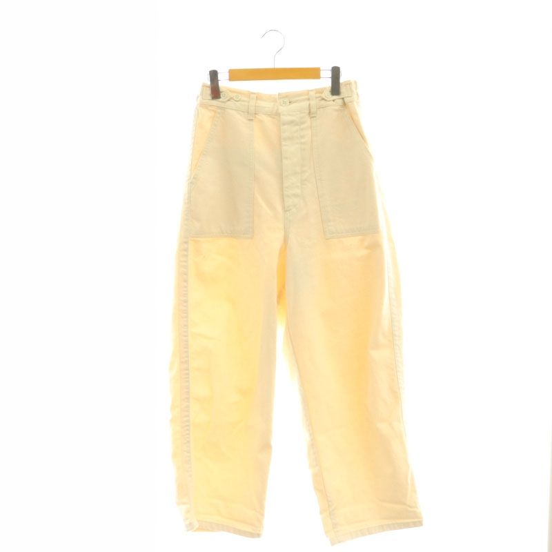 オーディナリーフィッツ ORDINARY FITS ワイドパンツ テーパード 1 アイボリー |AT OS