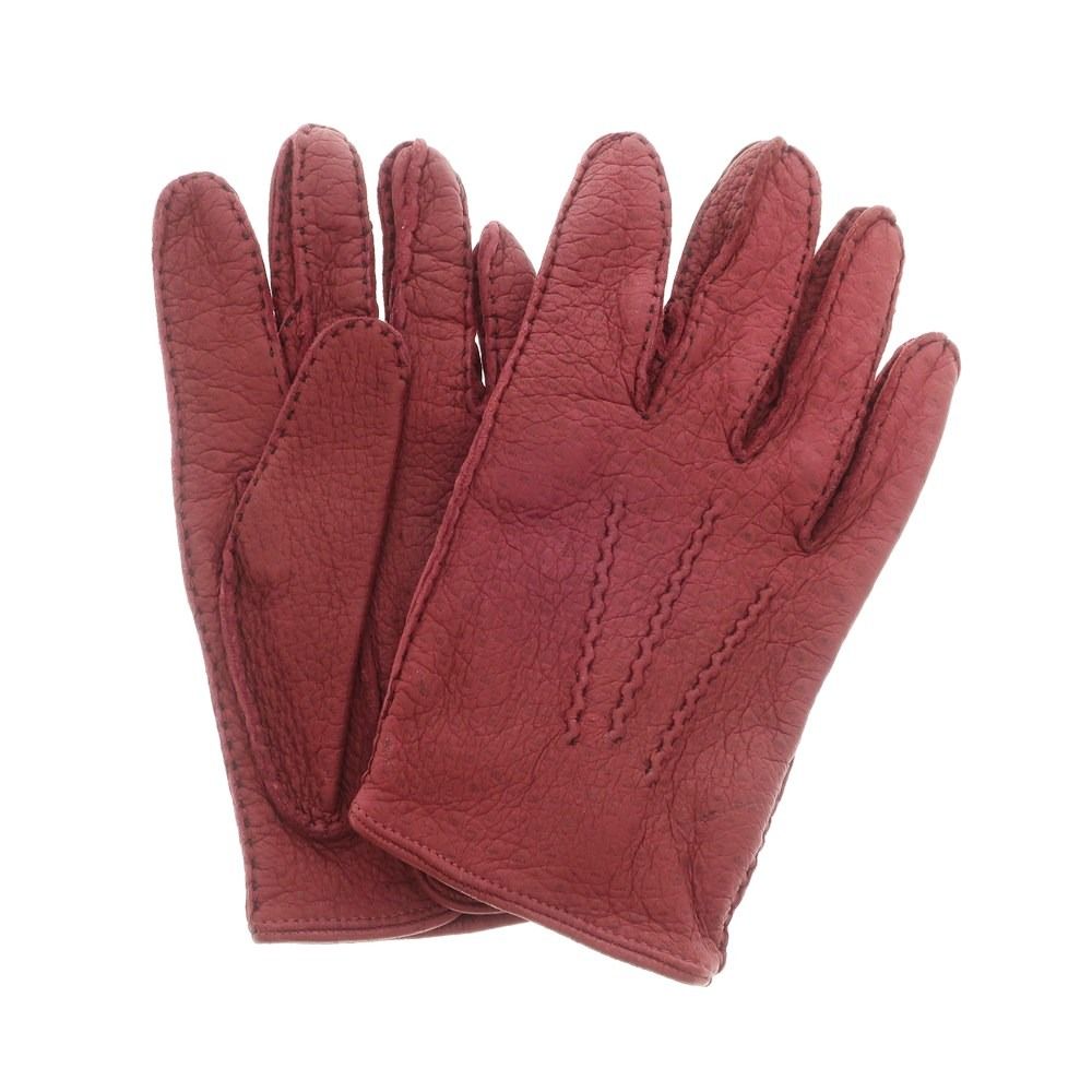 中古】デンツ DENTS ペッカリー レザー アンライニング グローブ 手袋