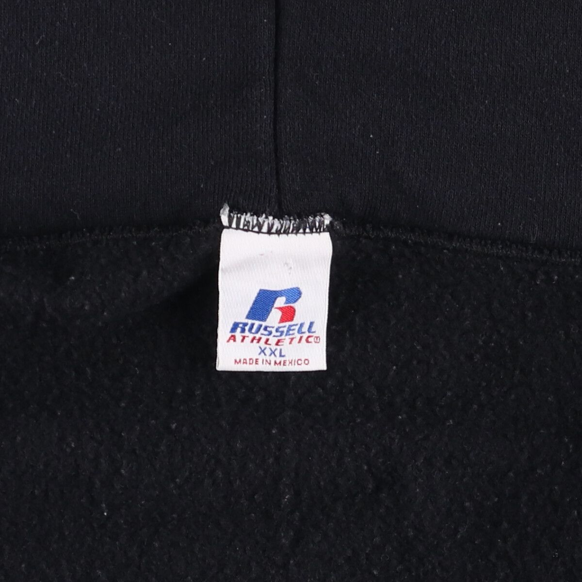 【値下げ不可】古着 RUSSEL ジップパーカー 黒 XXL 古着 00年代~ ラッセル Russell バックプリント スウェット