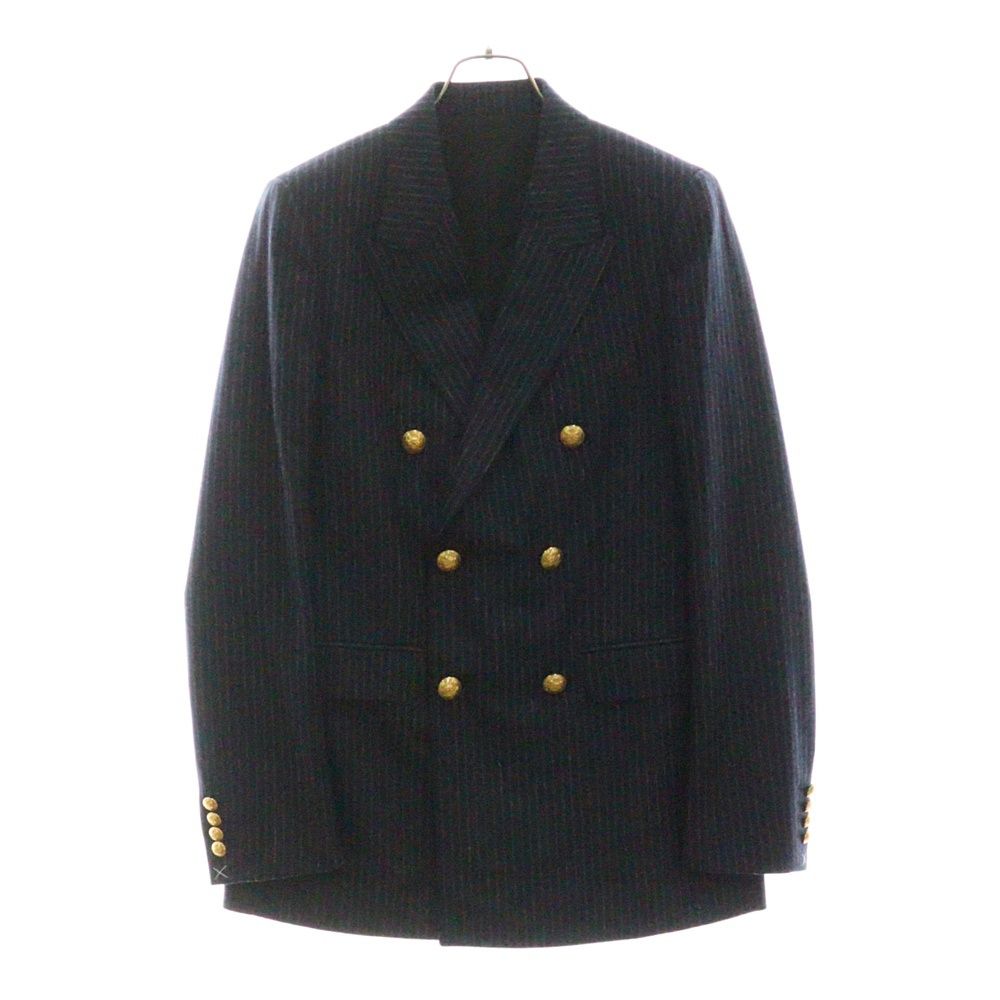 CELINE (セリーヌ) チョークストライプ総柄 ダブルブレスト ピークド