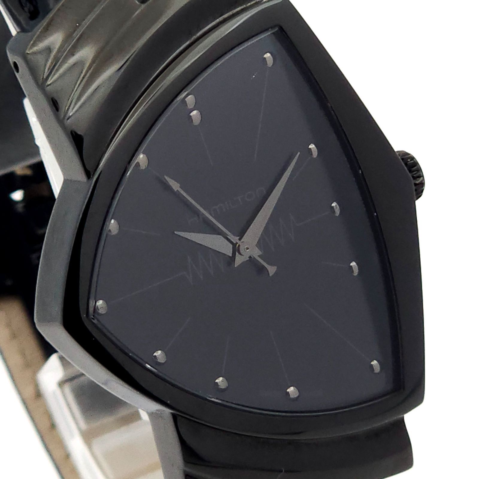 ☆良品 HAMILTON ハミルトン ベンチュラ フルブラック H244010 QZ 動作