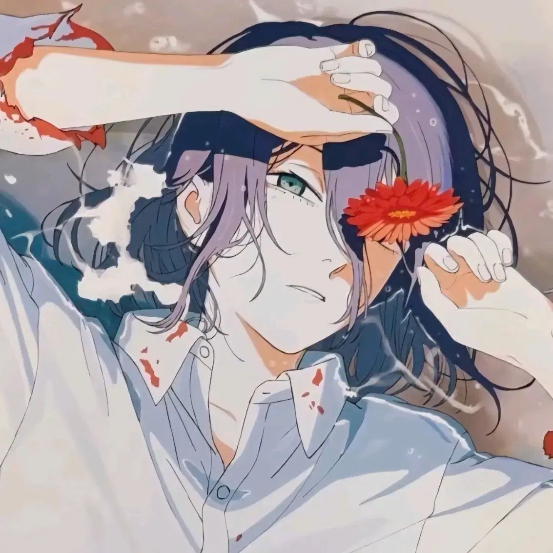 モデル チェンソーマン 劇場版 レゼ編 特別後加工 海辺 ポスター 海辺 レゼ WHO