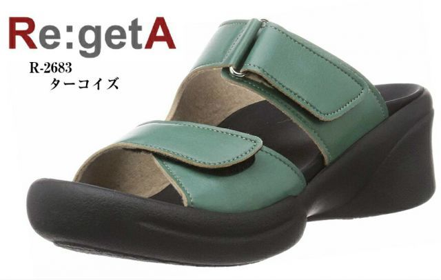 種類1:ブラック/S(22.0cm〜22.5cm) Regetta(リゲッタ)R2683