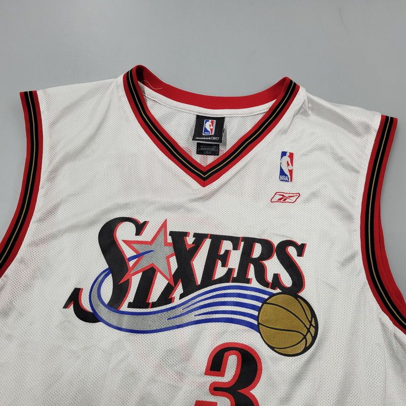 中古品】Reebok リーボック 00S-90S NBA ALLEN IVERSON GAME SHIRT 00