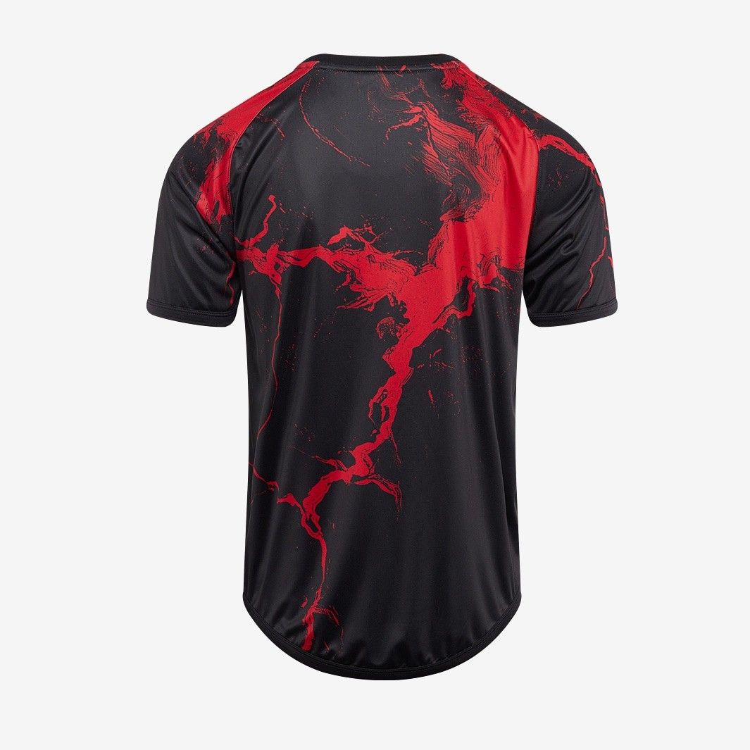 オクセン ラグビー 2025 トレーニング Tシャツ 赤 黒 レッド ブラック モデル 日本未発売