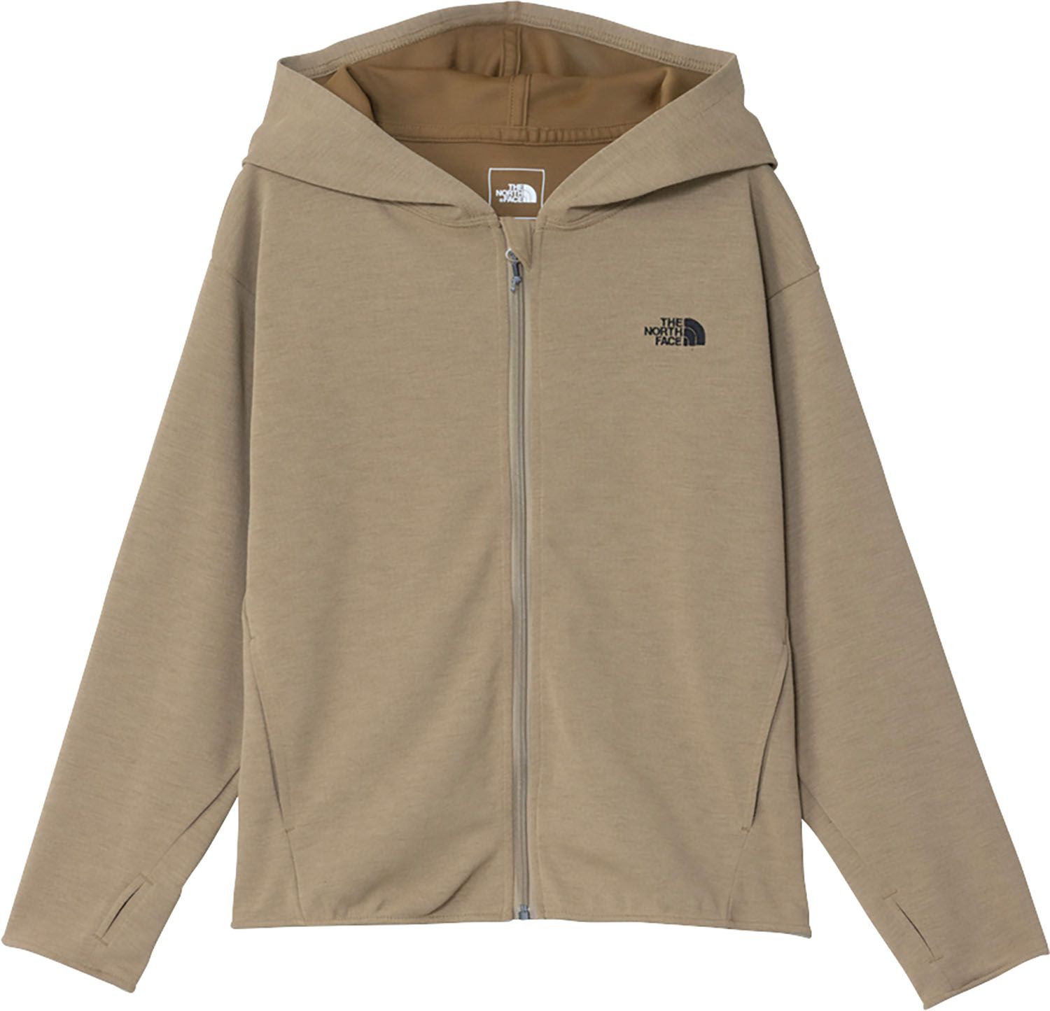 ザ ノース フェイス THE NORTH FACE アウトドア ヒートプロテクションフーディ キッズ H-PRO HOODIE ボーイズ ガールズ パーカー アウター 通気性 遮熱 スウェット トップス カットソー 子供服 NTJ12 CK クラシックカーキ