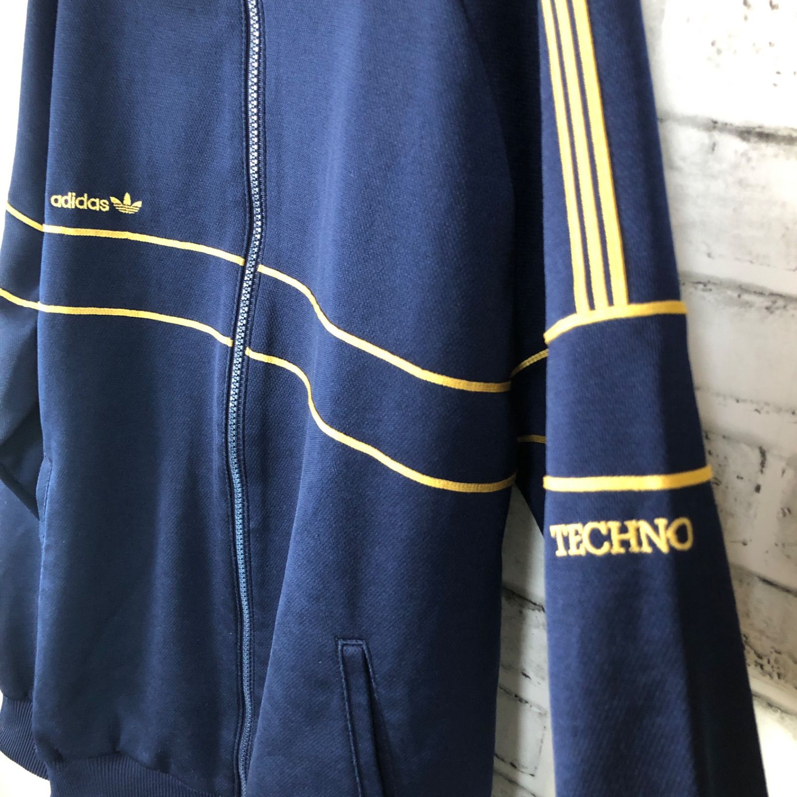 80s adidas トラックジャケット 西ドイツ製 TECHNO トレファイル 80s adidas トラックジャケット 西ドイツ製 TECHNO トレファイル