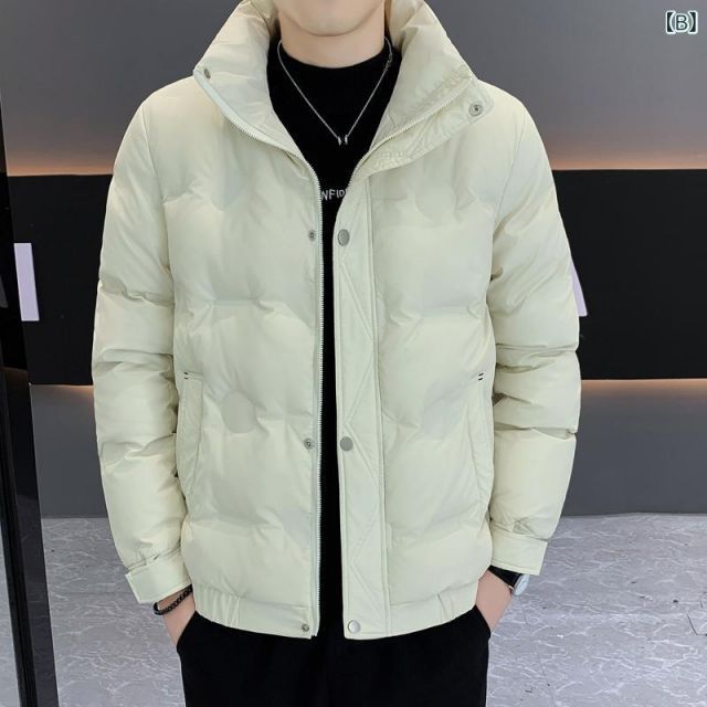 L 春 コーデ メンズ 服 シンプル ファッション オシャレ 大人 かっこいい 大きいサイズ ストリート 紳士服 冬 ダウン ジャケット カジュアル スタンド 厚手 暖かい KANDAIZUMI_COM