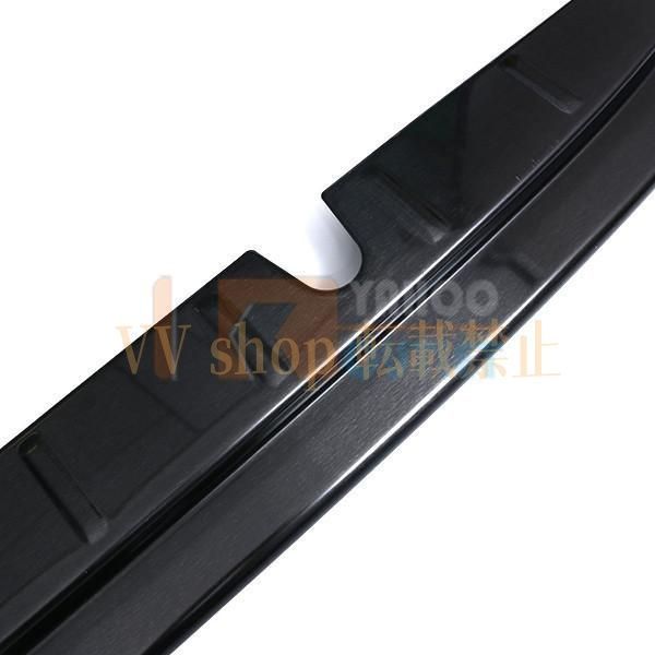 スズキ エブリイワゴン DA17W 2015年2月 リアバンパーステップガード ラゲッジ キズ 汚れ防止 ブラック カスタムパーツ 4429