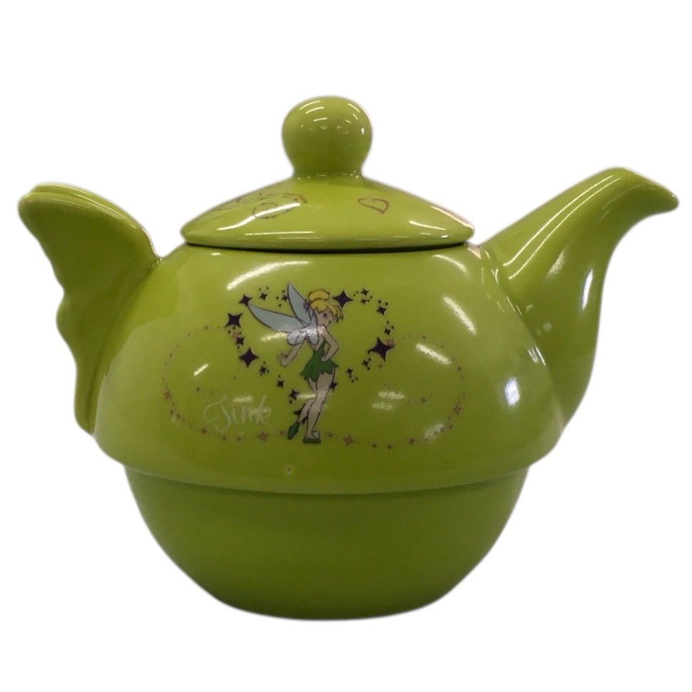 ティンカーベル 茶器3点セット ティーカップ・ソーサー・急須 陶磁器