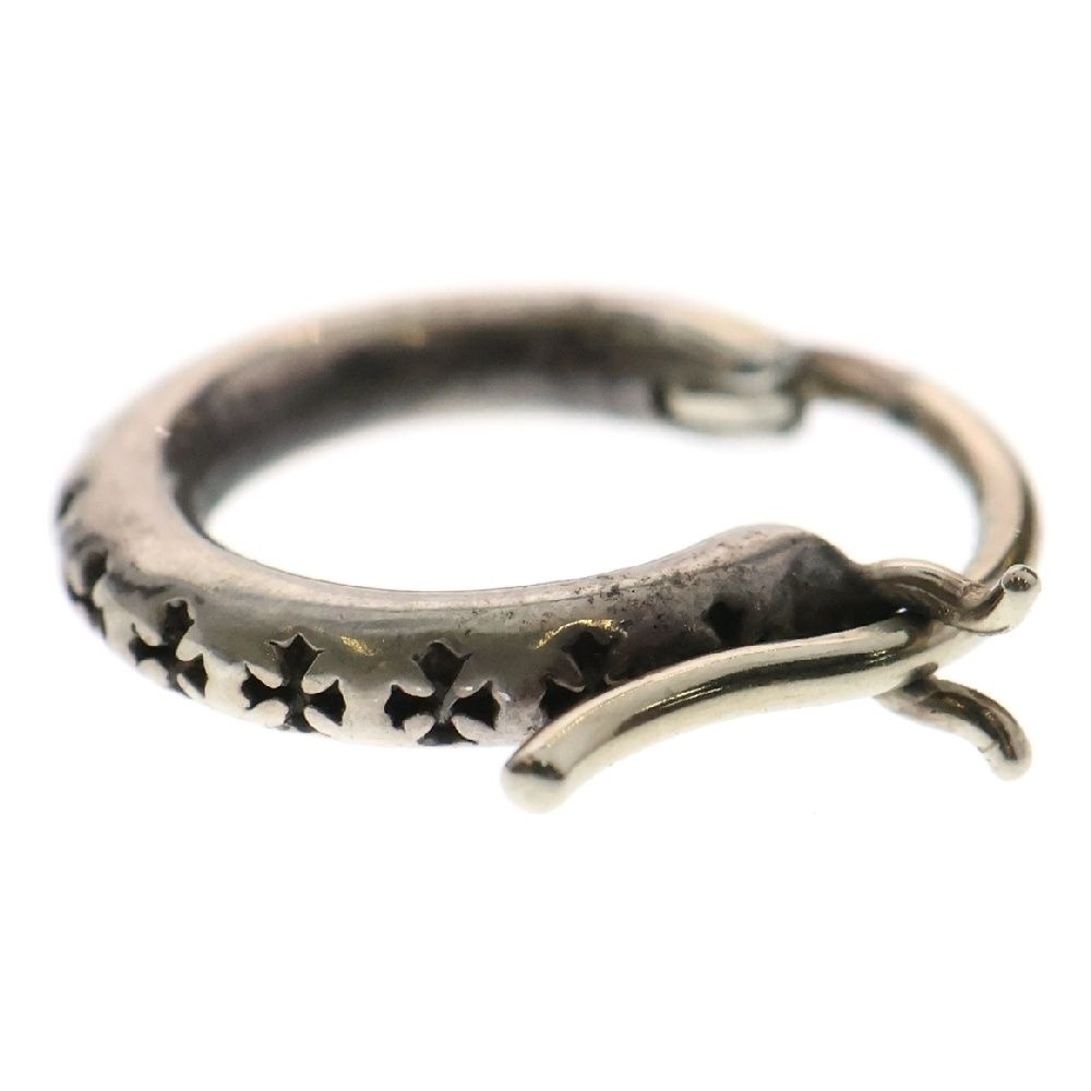 クロムハーツ　フープピアス　CHROME HEARTS HOOP TFL SML CHROME HEARTS クロムハーツ HOOP TFL SML フープ シルバー