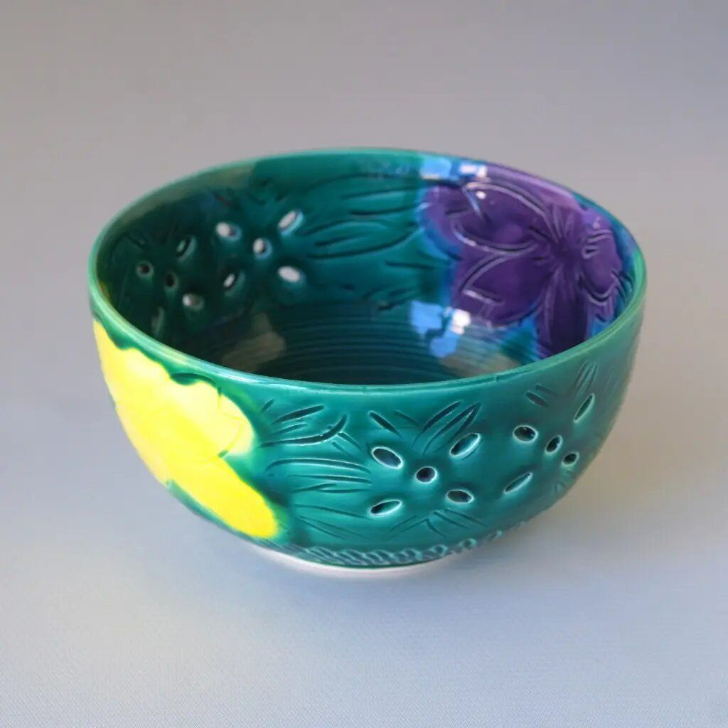 万古焼｜千陶作｜緑 紫