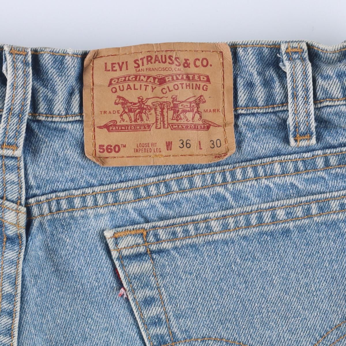 古着 90年代 リーバイス Levi's 560 LOOSE FIT TAPERED LEG テーパード ...