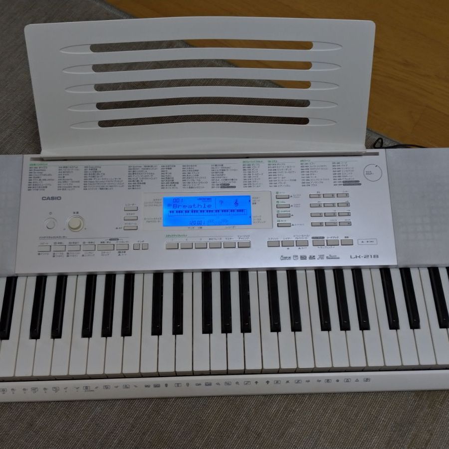 Casioのピアノ　casio LK218電源はきちんと付きます