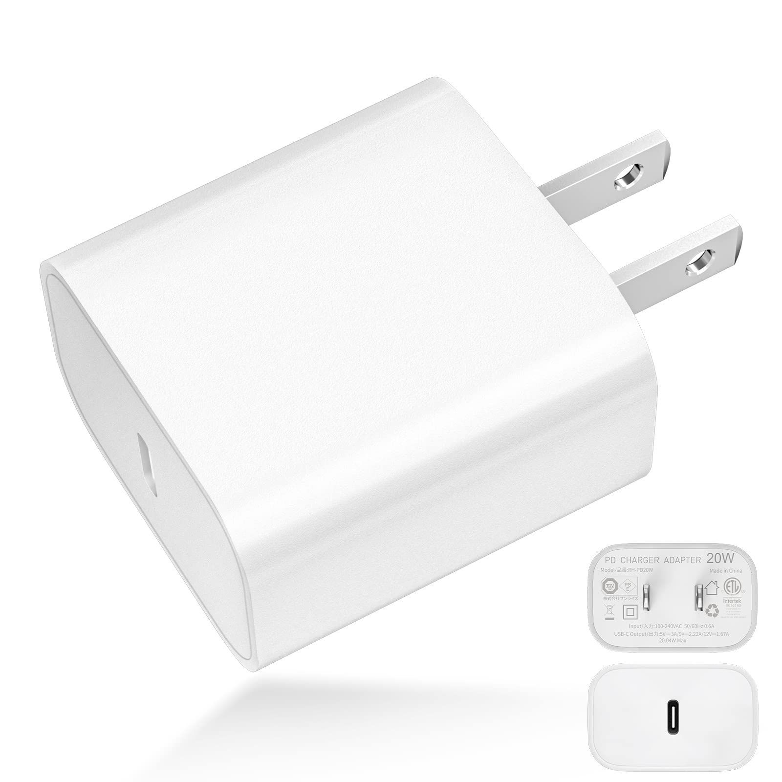 iPhone 充電器 20W USB C PD iPhone急速充電器 - スマホアクセサリー