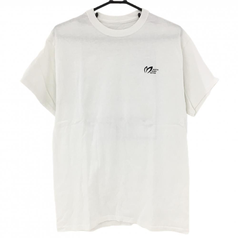 SALE10％OFF【美品】マスターバニー 半袖Tシャツ 白×黒 10周年 ノベルティ メンズ  ゴルフウェア MASTER BUNNY EDITION