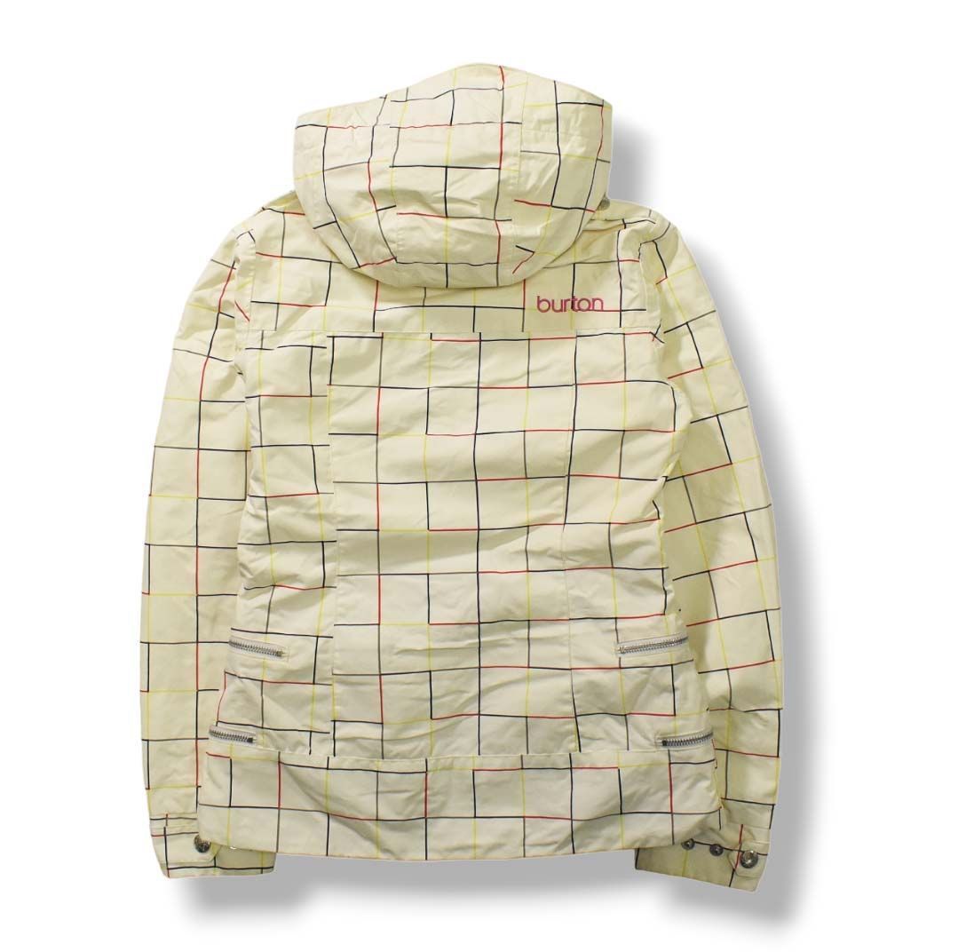 BURTON チェック柄スノーボードジャケット Mサイズ Burton Mサイズ チェック柄 スノーボードウェア ウィンタースポーツ