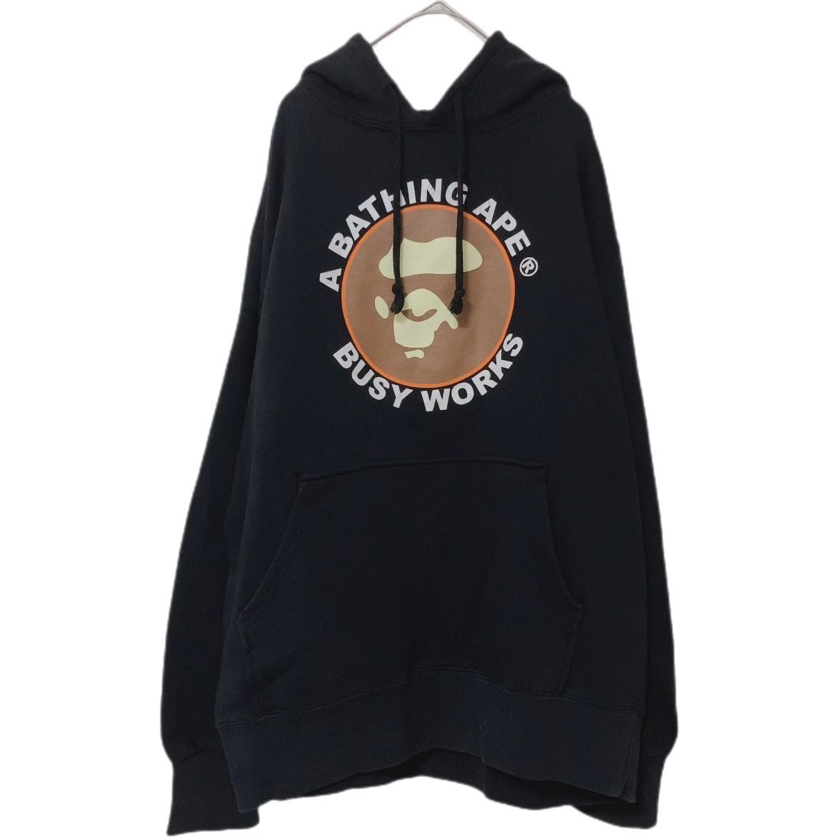 z1328 A Bathing Ape アベイシングエイプ ロゴフーディー フード付き 