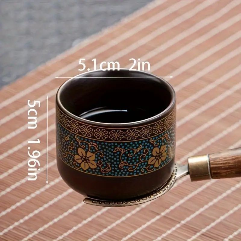 - 石臼デザイン家庭用おしゃれ茶器セット