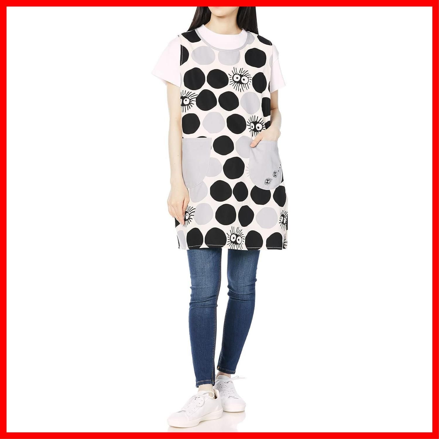 新着商品 保育園 ラン型 大人用 幼稚園 キャラクター クロスケかっぽう着 となりのトトロ 保育士 1165034500 レディース エプロン ジブリ 丸眞